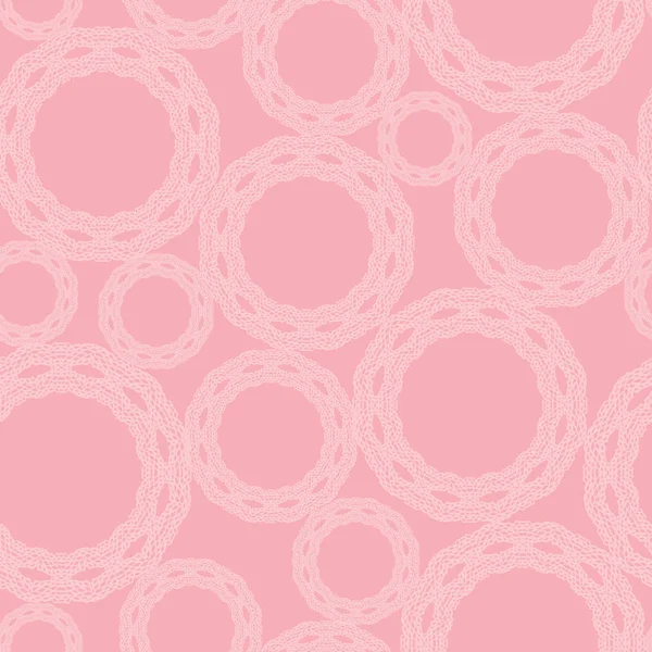 Dantel çevrelerle pembe Dikişsiz vektör nokta deseni. Kumaş, Scrapbooking, duvar kağıdı projeleri için yüzey desen tasarımı.