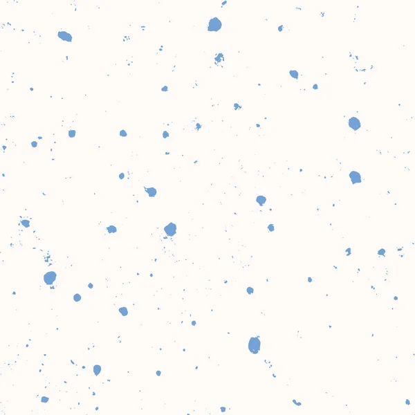 Düzensiz püskürtülmüş kaotik noktalar veya noktasız vektör deseni. El çizimi sıçrama dokusu. Krema arka planında mavi sprey tonları. Kumaş için çeşitli boyutlarda küçük lekeler veya kabarcıklar