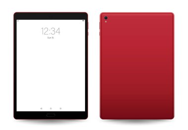 Tablet mockup. Vektör çizim teknolojisi için.