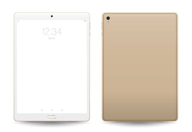 Tablet mockup. Vektör çizim teknolojisi için.