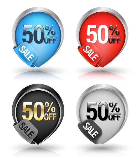 Satış afiş işaretçi stil kümesi. Vektör çizim iş promosyon afiş reklam için.