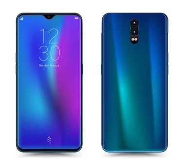 Gerçekçi smartphone mockup kolay yer demo ekran içine