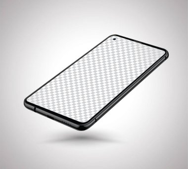 Gerçekçi smartphone örnekler. Hisse senedi vektör çizim web öğesi, oyun demo ve uygulama mockup ve kolay yer demo ekran içine.
