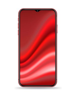 Gerçekçi smartphone örnekler. Hisse senedi vektör çizim web öğesi, oyun demo ve uygulama mockup ve kolay yer demo ekran içine.