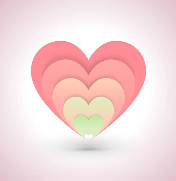 Heart Vector Illustration Love Concept Wedding Valentine Day — Stock Vector