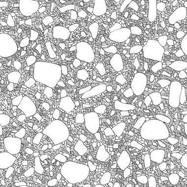Sorunsuz vektör siyah ve beyaz arka plan taş duvar antik yapı boyutu tuğla (mürekkep tarafından çizilmiş büyük fark ile).