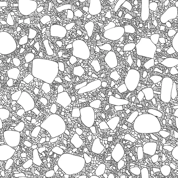 Sorunsuz vektör siyah ve beyaz arka plan taş duvar antik yapı boyutu tuğla (mürekkep tarafından çizilmiş büyük fark ile).