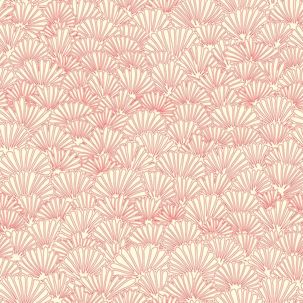 Vector Seamless Floral Light Pattern Pink Yellow Petals Flower — Stock Vector