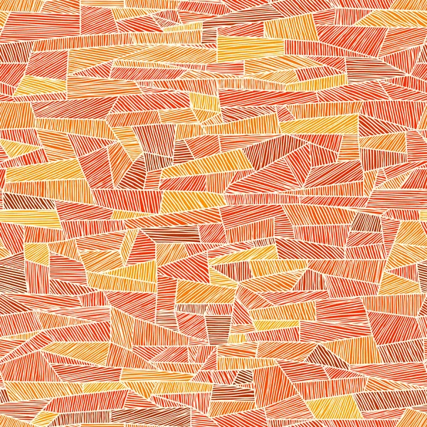 Бесшовный Абстрактный Векторный Оранжевый Фон Затененный Линиями — стоковый вектор