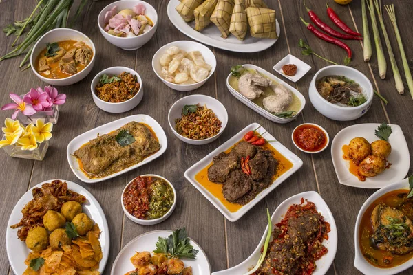 Berühmtes Indonesisches Padang Essen — Stockfoto