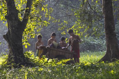 Jakarta'da çocuk oyun ve sanat şenlikli bazı editoryal olaylar 