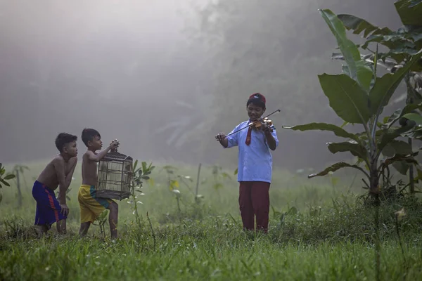 Some Editorial Events Children Play Art Festive Jakarta — Stock Photo, Image