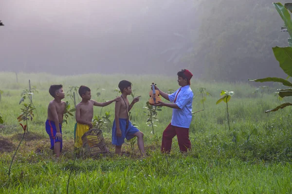 Alcuni Eventi Editoriali Giochi Bambini Arte Festiva Jakarta — Foto Stock