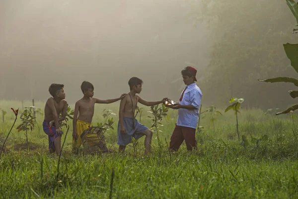 Some Editorial Events Children Play Art Festive Jakarta — Stock Photo, Image