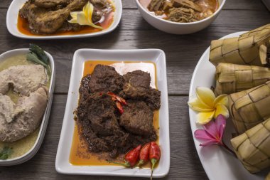 çeşitli Endonezya gıda ve mutfak