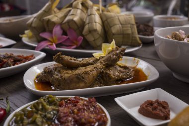 çeşitli Endonezya gıda ve mutfak