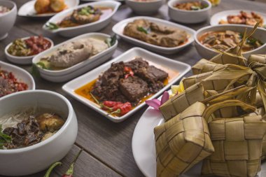 çeşitli Endonezya gıda ve mutfak