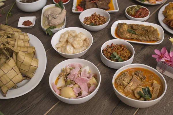 Various Indonesian Food Culinary — Stock Photo, Image