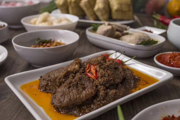 Vari Cibo Indonesiano Culinario — Foto Stock