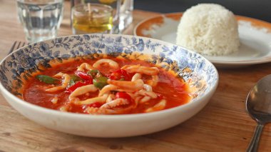 çeşitli Endonezya gıda ve mutfak