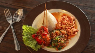 çeşitli Endonezya gıda ve mutfak