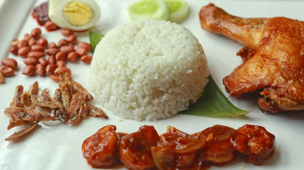 Olika Indonesiska Rätter Och Kulinariska — Stockfoto