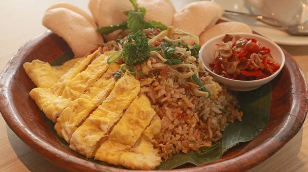 다양한 인도네시아 음식과 — 스톡 사진