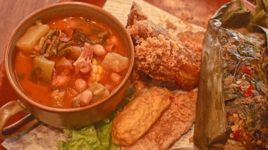 Endonezya gıda muz hayat pirinç ızgara