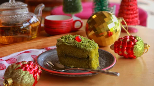Torta Verde Natale — Foto Stock