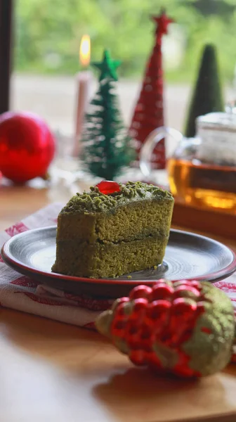 Torta Verde Natale — Foto Stock