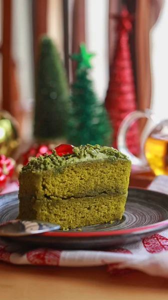 Torta Verde Natale — Foto Stock