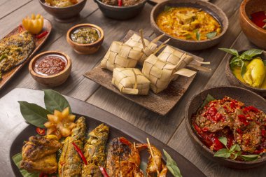 batı Sumatera çeşitli Endonezya mutfağı