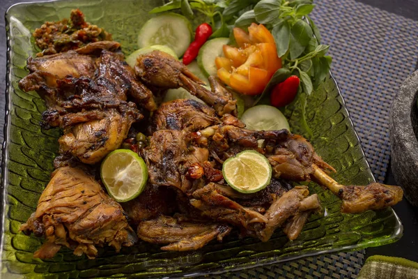 Roasted Chicken Indonesian Food Recipe — Stock Photo, Image