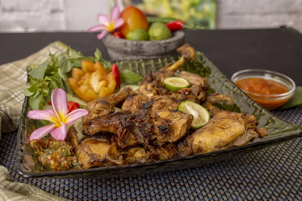 Roasted Chicken Indonesian Food Recipe — Stock Photo, Image