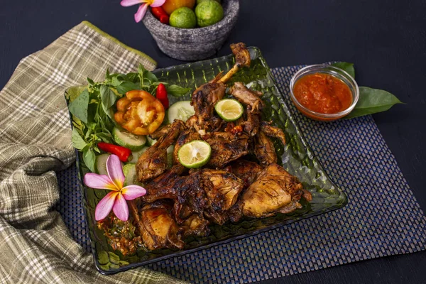 Roasted Chicken Indonesian Food Recipe — Stock Photo, Image