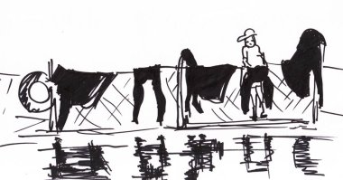 Kurutma için idam elbise