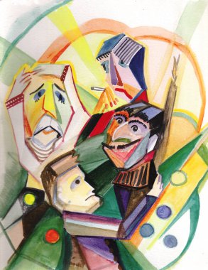 abstact resim, insanlar Casino, gamblings