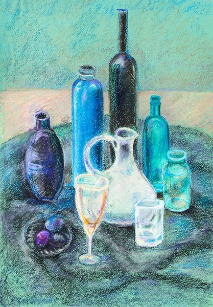 Still life with glass jug — Stock Photo, Image