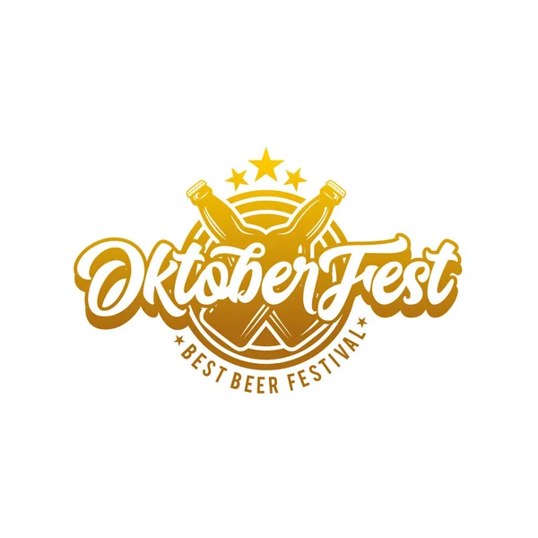 Oktober Fest 2018 Oktober Festival Lettering Typography Template Vector Lettering — Fotografia de Stock