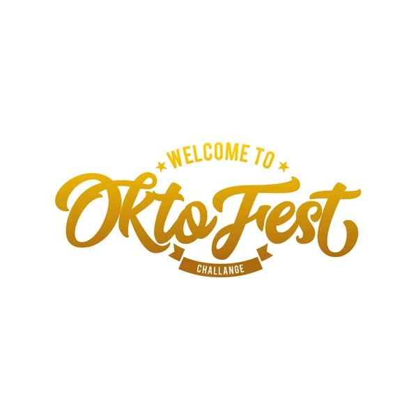 Oktober Fest 2018 Oktober Festival Lettering Typography Template Vector Lettering — Fotografia de Stock