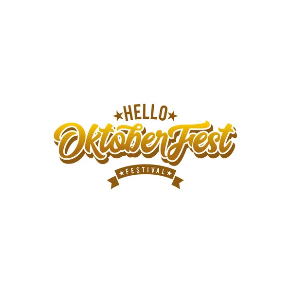 Oktober Fest 2018 Oktober Festival Lettrage Typographie Modèle Lettrage Vectoriel — Photo