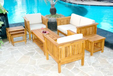 Teak bahçe mobilyaları, açık teak bahçe mobilyaları, sandalye, Masa ve sandalyeler katlama ayarla