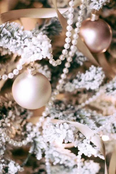 Şenlikli Tatil Dekorasyon Hediyeler Noel Zamanı Atmosferi Çevresinde — Stok fotoğraf