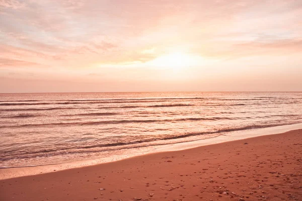 Puesta Sol Playa Viajes Paisajes Marinos Vacaciones Vacaciones Verano Concepto — Foto de Stock