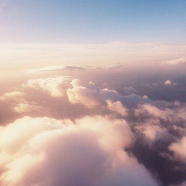 gökyüzü ve bulutlar - çevre, Doğa arka plan, hava ve meteoroloji genel kavram, zarif görseller