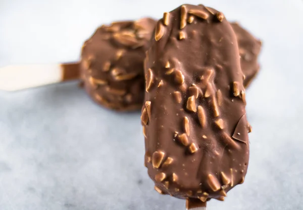 Čokoládové Mandlové Zmrzliny Pečivo Sladké Jídlo Stylem Koncept Elegantní Obraz — Stock fotografie