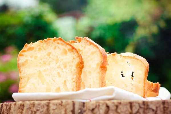 Conceito Caseiro Comida Pastelaria Receita Pão Trigo Integral Rústico Visuais — Fotografia de Stock