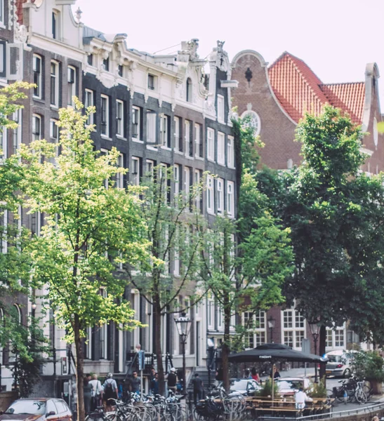 Amsterdã Cidade Holanda Viajar Europa Conceito Visuais Elegantes — Fotografia de Stock