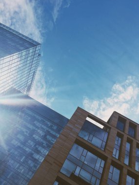 modern mimari - şehir, finansal bölge, iş ve finans çevre kavramı, zarif görseller