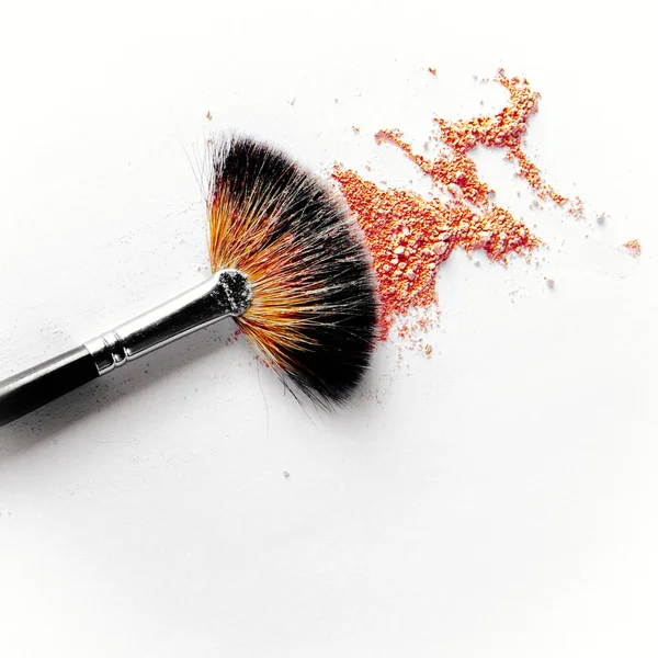 Productos Maquillaje Triturados Belleza Cosméticos Concepto Estilo Visuales Elegantes — Foto de Stock